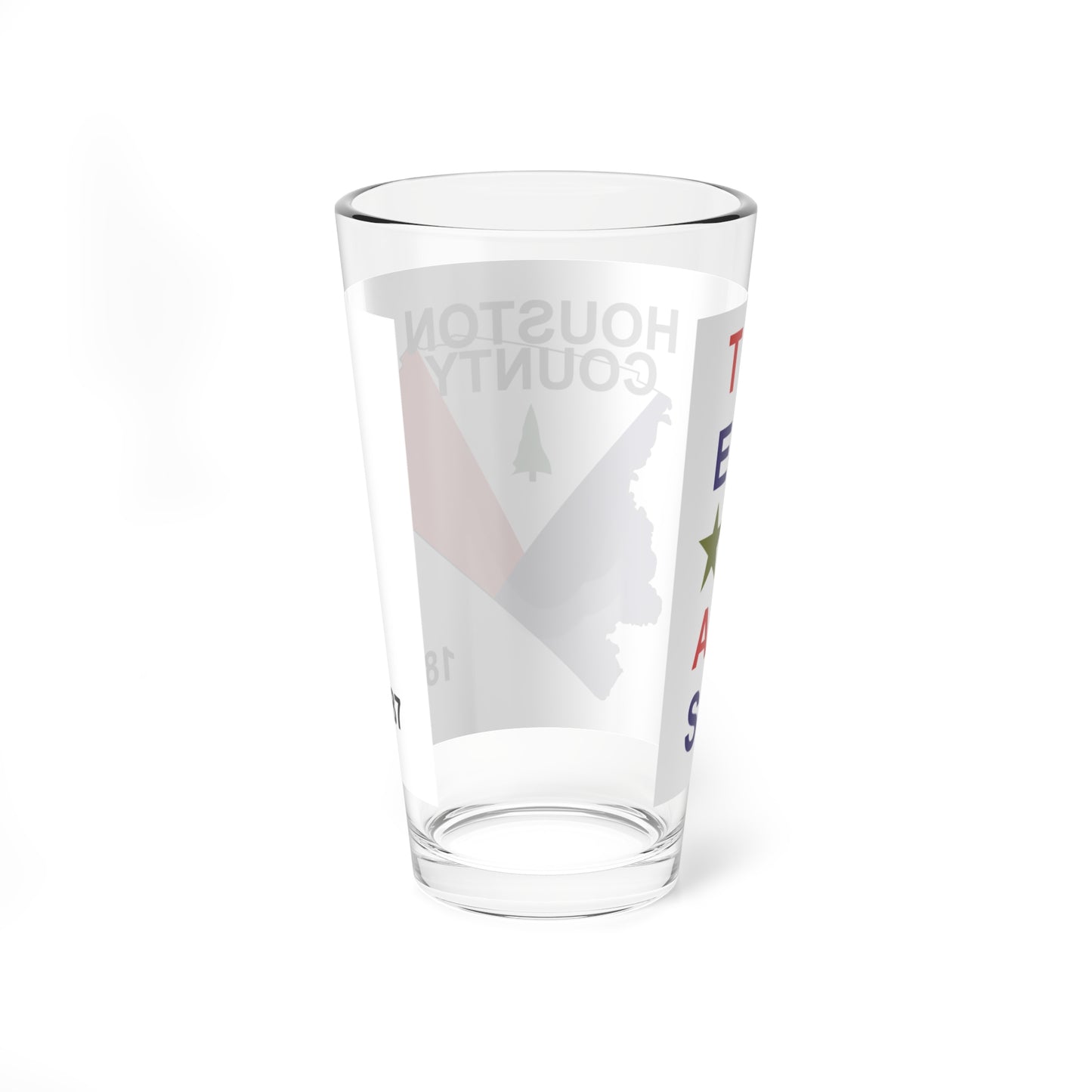 Flag of Houston County Texas (United States) Pint Glass 16oz