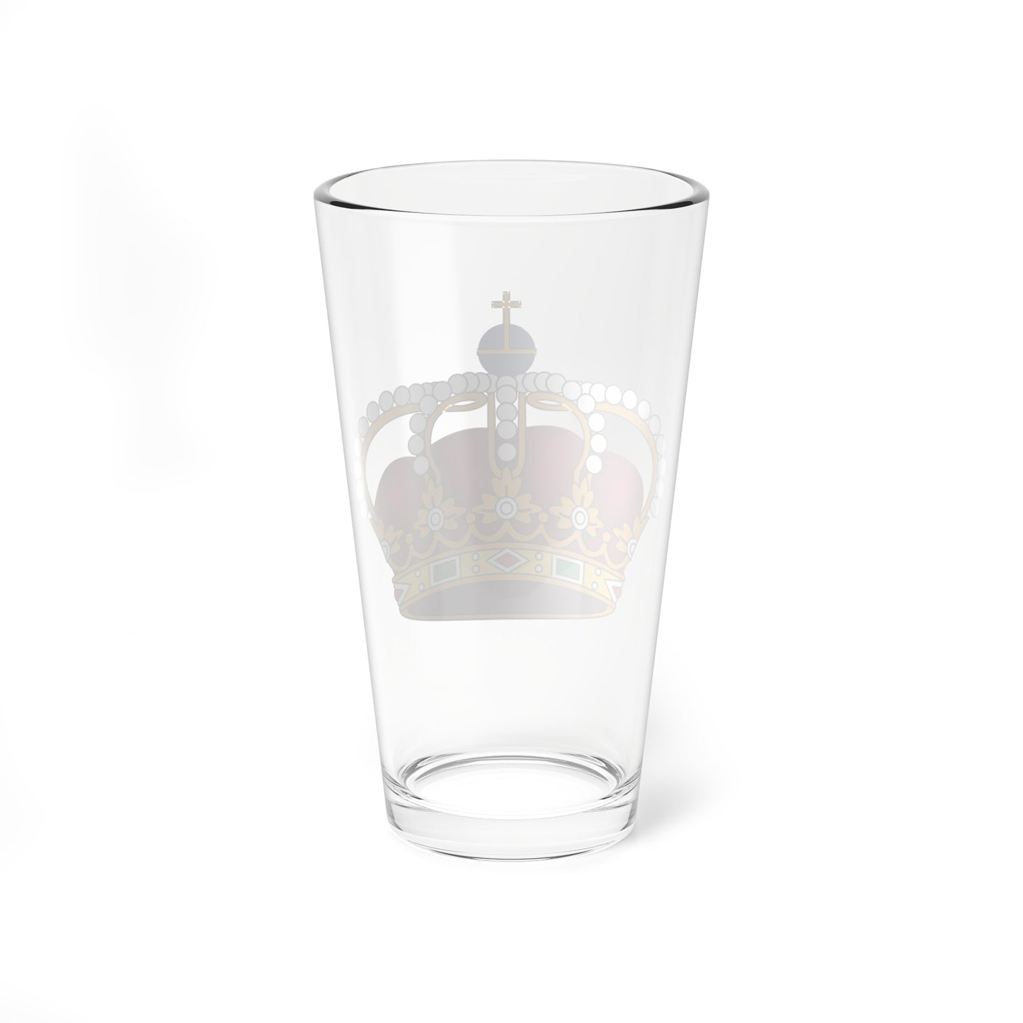Coroa Real Fechada - barrete purpúreo (Portugal) (Coat of Arms) Pint Glass 16oz