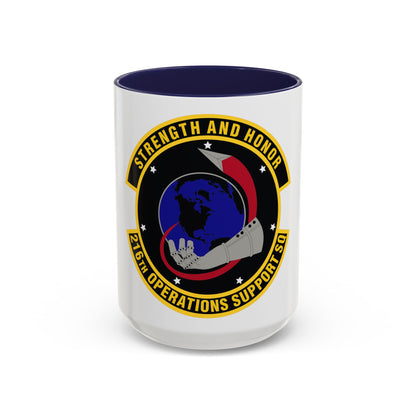 216th Operations Support Squadron (U.S. Air Force) Accent Coffee Mug