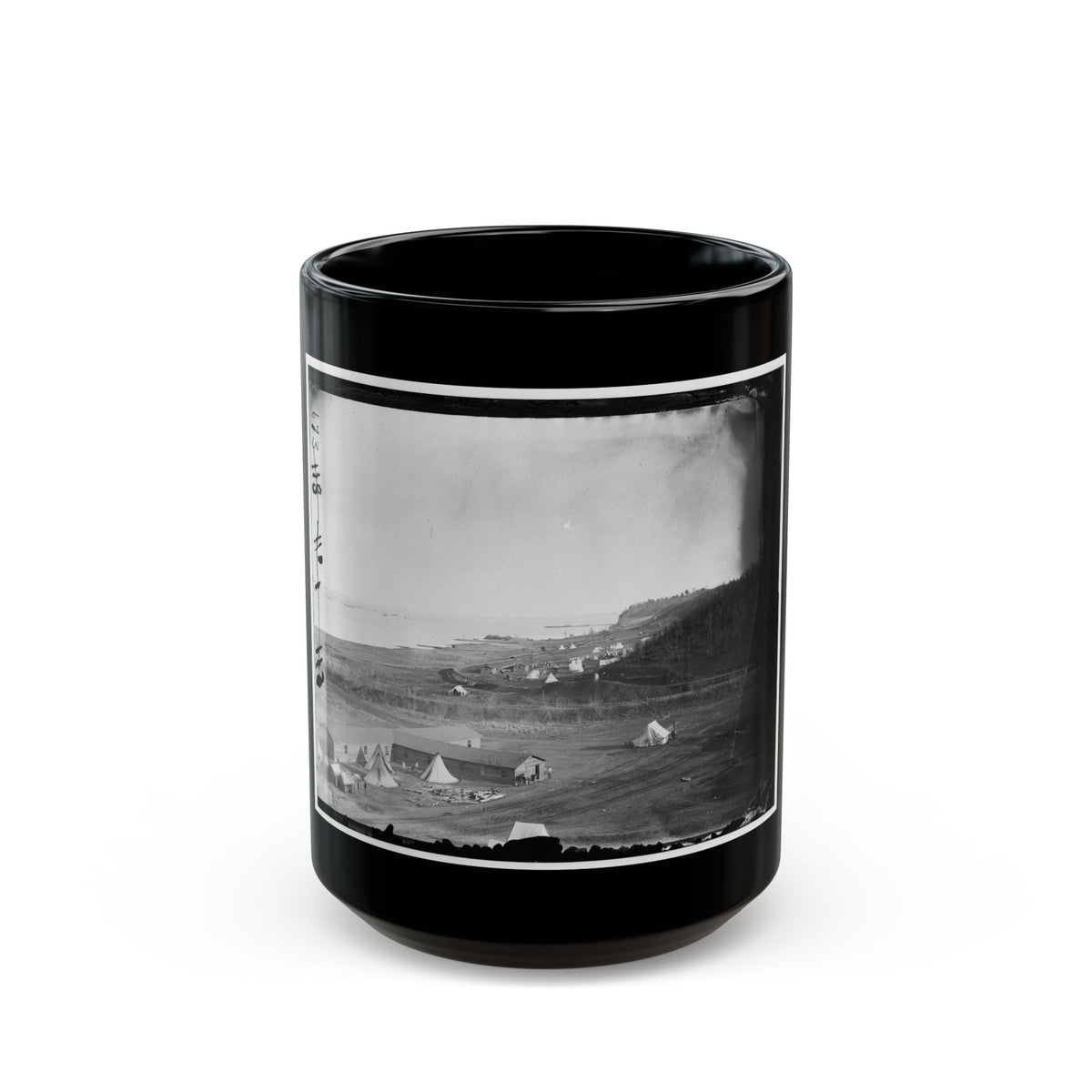 Aquia Creek Landing, Va. View Of The Federal Supply Depot (U.S. Civil War) Black Coffee Mug