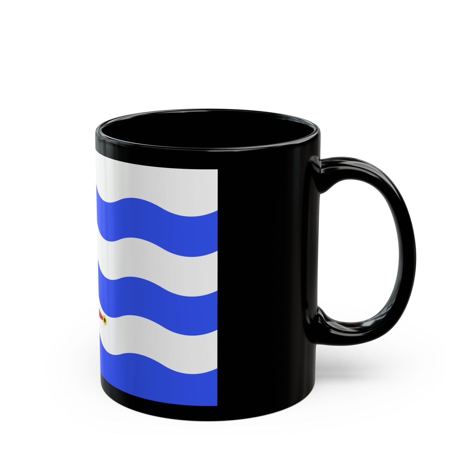 Flag of Saint Paul's Bay Malta - Black Coffee Mug-Go Mug Yourself