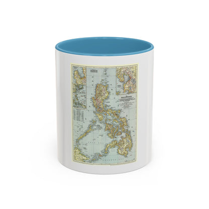 Philippines, The (1945) (Map) Accent Coffee Mug