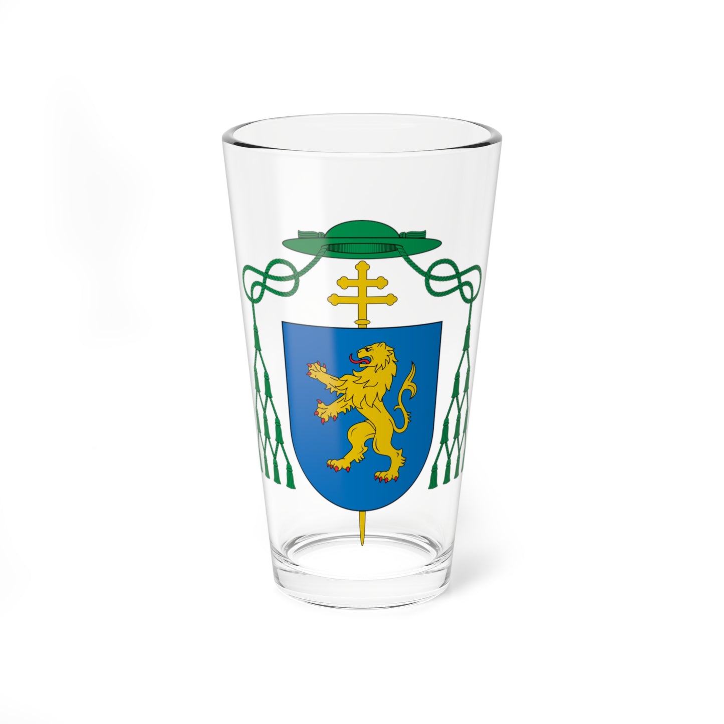 Escudo de Gaspar de Ávalos como arzobispo (Spain) (Coat of Arms) Pint Glass 16oz
