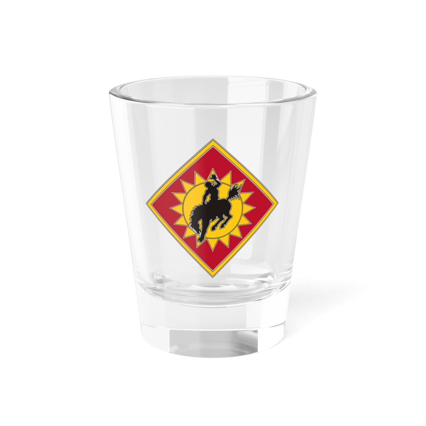 Verre à liqueur de la 115e brigade d'artillerie de campagne (armée américaine) 1,5 oz