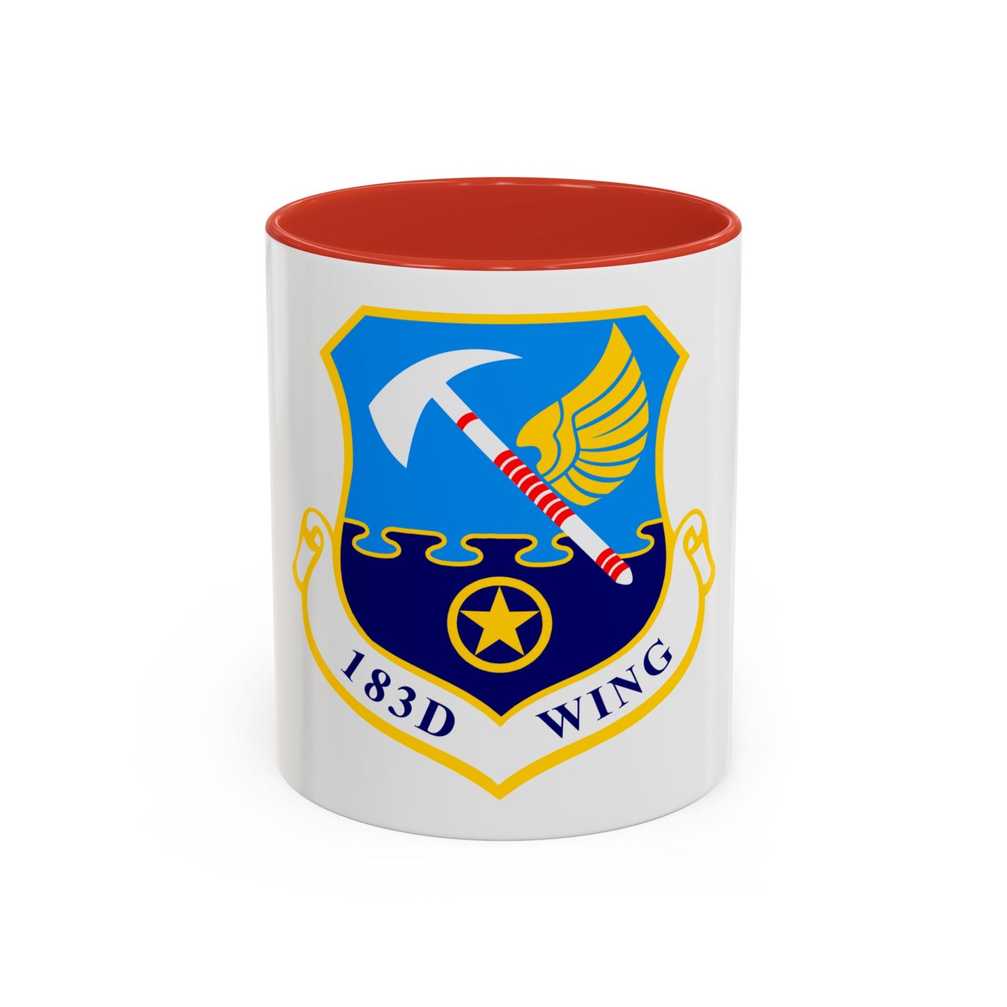183d Wing emblem (U.S. Air Force) Accent Coffee Mug