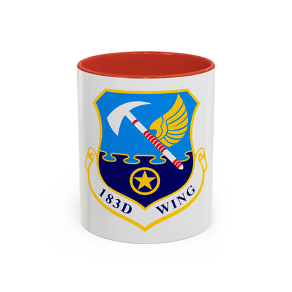183d Wing emblem (U.S. Air Force) Accent Coffee Mug