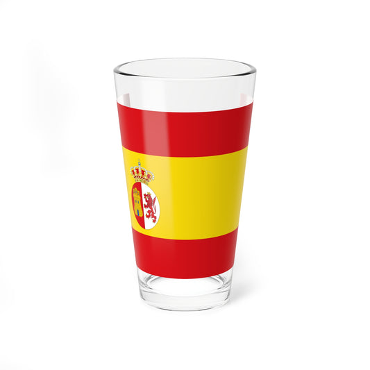 Flag of Spain 1785-1873 18751931 type 2 (Spain) Pint Glass 16oz