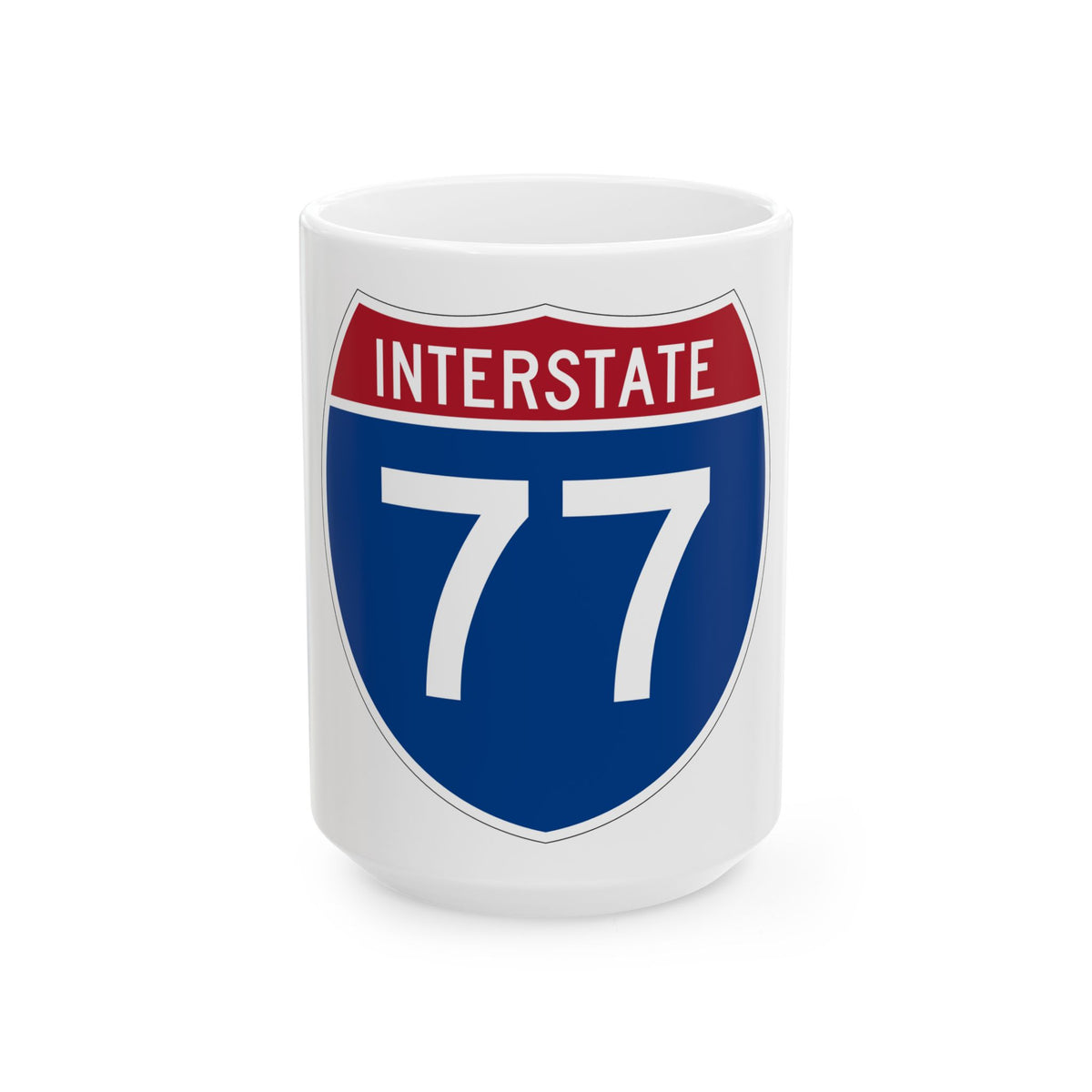 Interstate 77 (U.S. Highways) White Coffee Mug
