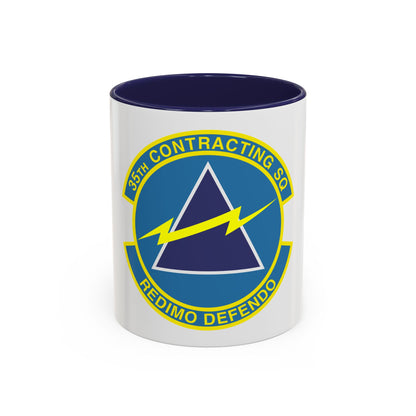 35th Contracting Squadron (U.S. Air Force) Accent Coffee Mug