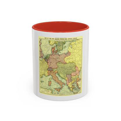 Europe, Central & the Balkan States (1915) (Map) Accent Coffee Mug