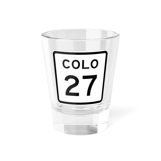 Colorado 27 1952 (Colorado) (Road Sign) Shot Glass 1.5oz-1.5oz-Go Mug Yourself