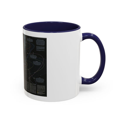 Space - Solar System- Our Sun's Family (1990) (Map) Accent Coffee Mug
