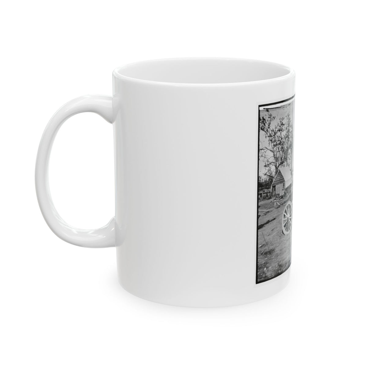 Broadway Landing, Appomattox River, Virginia. Park Of Artillery (U.S. Civil War) White Coffee Mug