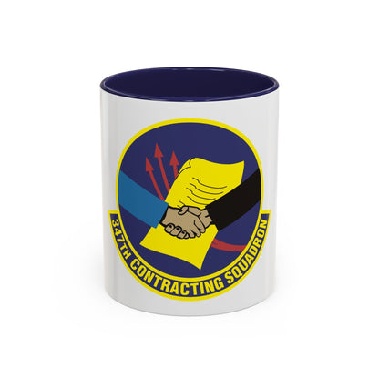 347th Contracting Squadron (U.S. Air Force) Accent Coffee Mug