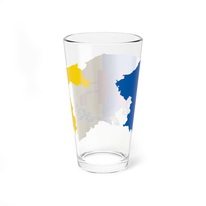 Flag map of MAK (Algeria) Pint Glass 16oz