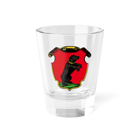 Herbarz Kaspra Niesieckiego Жемайтское староство (Lithuania) (Coat of Arms) Shot Glass 1.5oz