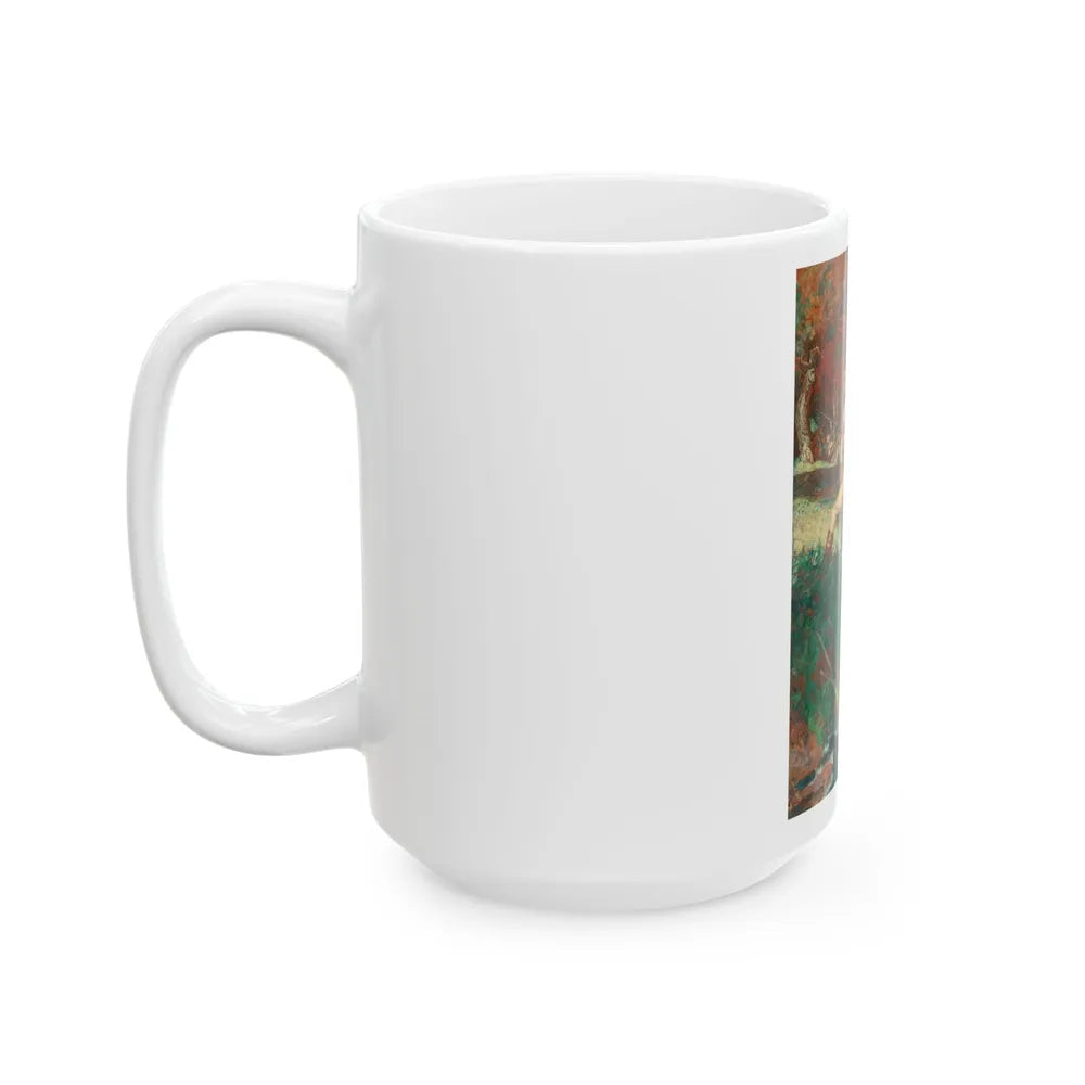 Dawn, Dawn, Dawn, Ticonderoga pencil advertisement, 1932 - White Coffee Mug-Go Mug Yourself