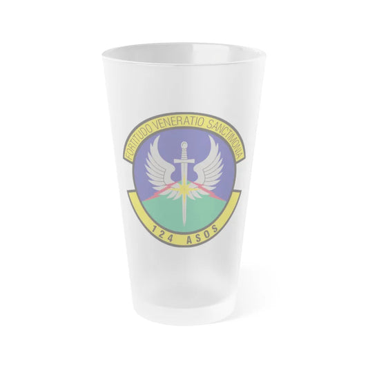 124th Air Support Operations Squadron (U.S. Air Force) Frosted Pint Glass 16oz-Go Mug Yourself