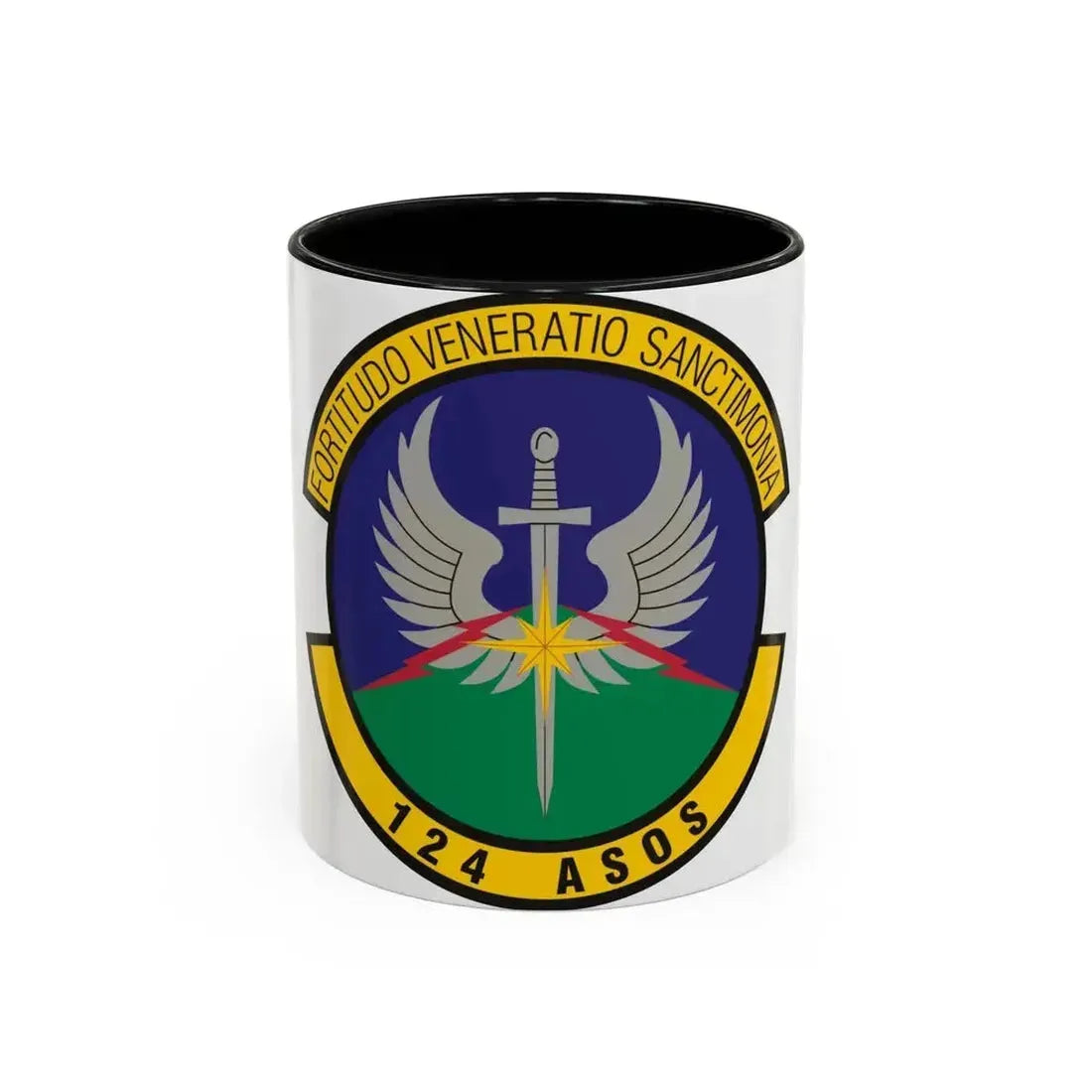 124th Air Support Operations Squadron (U.S. Air Force) Accent Coffee Mug 11oz Black - Go Mug Yourself
