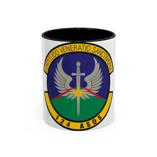 124th Air Support Operations Squadron (U.S. Air Force) Accent Coffee Mug 11oz Black - Go Mug Yourself