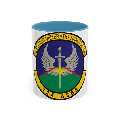 124th Air Support Operations Squadron (U.S. Air Force) Accent Coffee Mug 11oz Light Blue - Go Mug Yourself