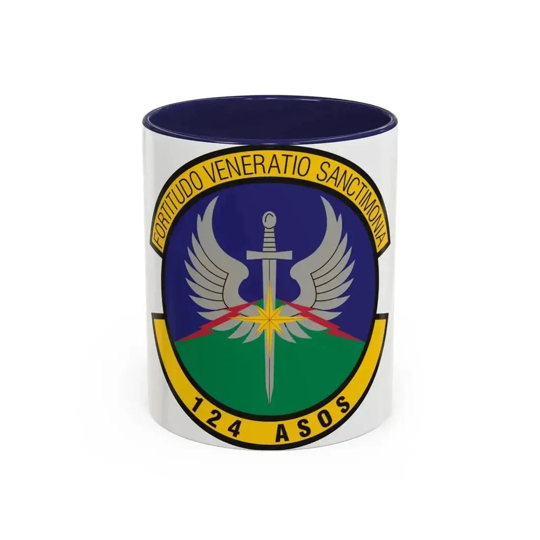 124th Air Support Operations Squadron (U.S. Air Force) Accent Coffee Mug 11oz Navy - Go Mug Yourself