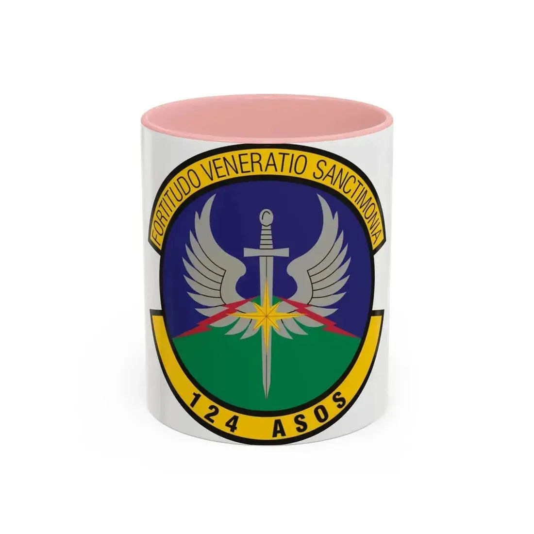 124th Air Support Operations Squadron (U.S. Air Force) Accent Coffee Mug 11oz Pink - Go Mug Yourself