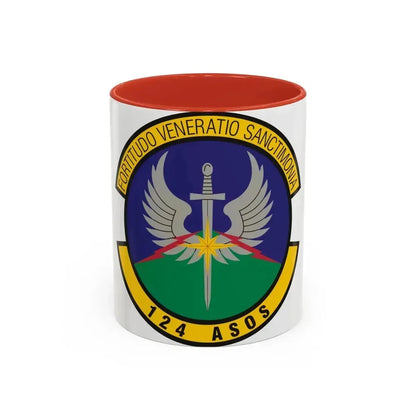 124th Air Support Operations Squadron (U.S. Air Force) Accent Coffee Mug 11oz Red - Go Mug Yourself