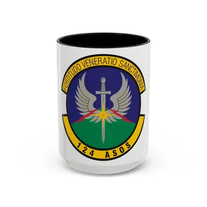 124th Air Support Operations Squadron (U.S. Air Force) Accent Coffee Mug 15oz Black - Go Mug Yourself