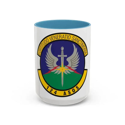 124th Air Support Operations Squadron (U.S. Air Force) Accent Coffee Mug 15oz Light Blue - Go Mug Yourself