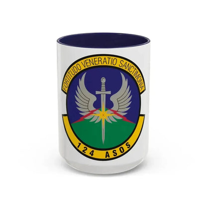 124th Air Support Operations Squadron (U.S. Air Force) Accent Coffee Mug 15oz Navy - Go Mug Yourself