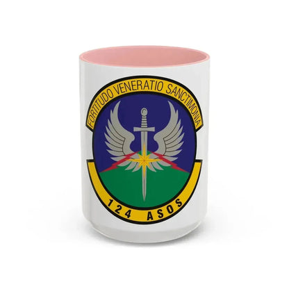 124th Air Support Operations Squadron (U.S. Air Force) Accent Coffee Mug 15oz Pink - Go Mug Yourself