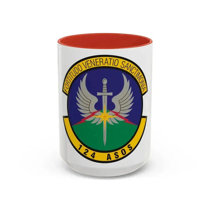 124th Air Support Operations Squadron (U.S. Air Force) Accent Coffee Mug 15oz Red - Go Mug Yourself