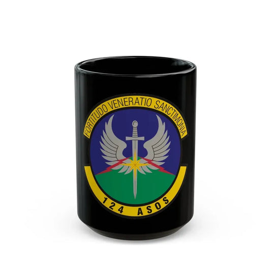 124th Air Support Operations Squadron (U.S. Air Force) Black Coffee Mug 15oz - Go Mug Yourself