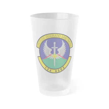 124th Air Support Operations Squadron (U.S. Air Force) Frosted Pint Glass 16oz Default Title - Go Mug Yourself