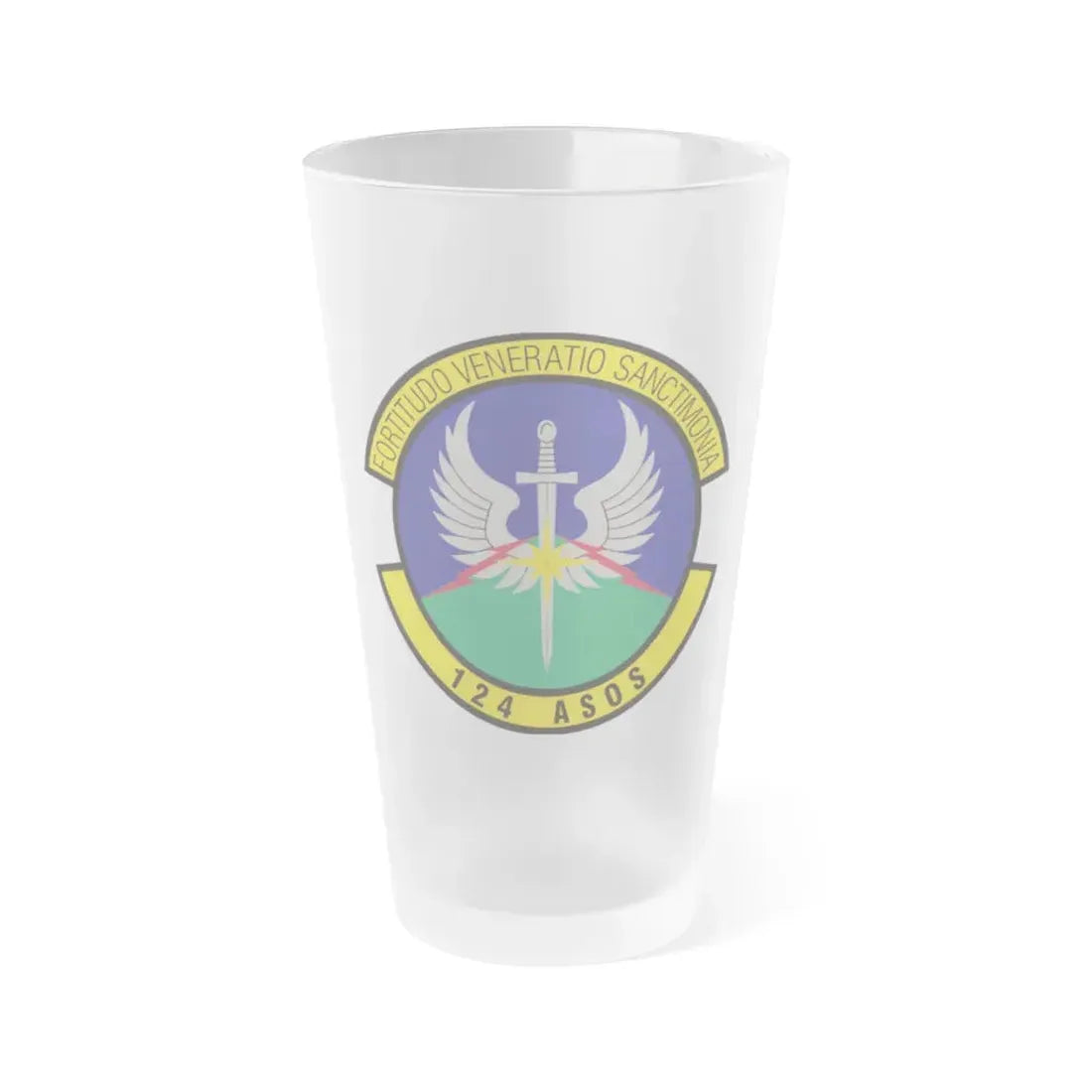 124th Air Support Operations Squadron (U.S. Air Force) Frosted Pint Glass 16oz Default Title - Go Mug Yourself