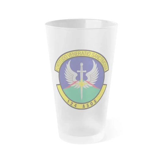 124th Air Support Operations Squadron (U.S. Air Force) Frosted Pint Glass 16oz Default Title - Go Mug Yourself