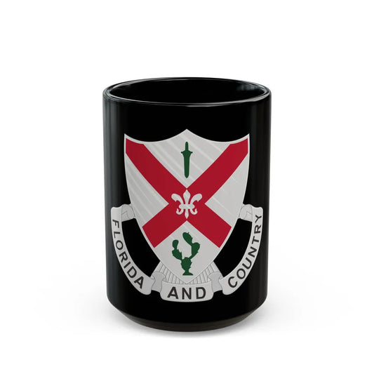 124th Infantry Regiment (U.S. Army) Black Coffee Mug-15oz-Go Mug Yourself