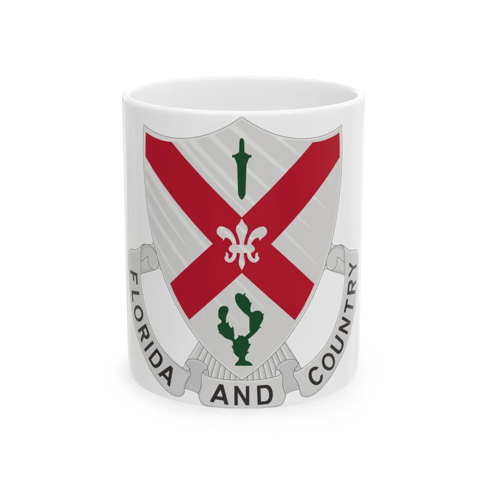 124th Infantry Regiment (U.S. Army) White Coffee Mug-11oz-Go Mug Yourself