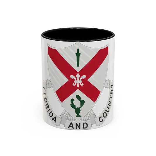 124th Infantry Regiment (U.S. Army) Accent Coffee Mug 11oz Black - Go Mug Yourself