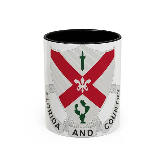 124th Infantry Regiment (U.S. Army) Accent Coffee Mug 11oz Black - Go Mug Yourself