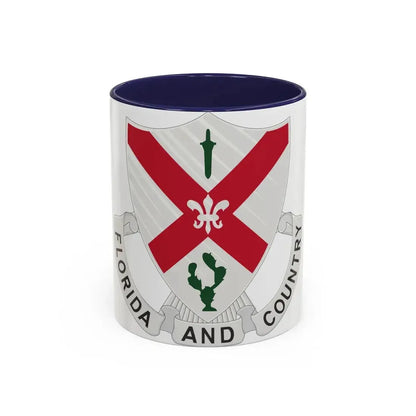 124th Infantry Regiment (U.S. Army) Accent Coffee Mug 11oz Navy - Go Mug Yourself