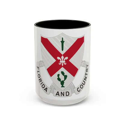124th Infantry Regiment (U.S. Army) Accent Coffee Mug 15oz Black - Go Mug Yourself