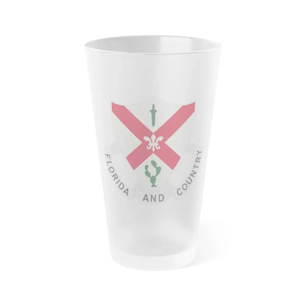 124th Infantry Regiment (U.S. Army) Frosted Pint Glass 16oz Default Title - Go Mug Yourself