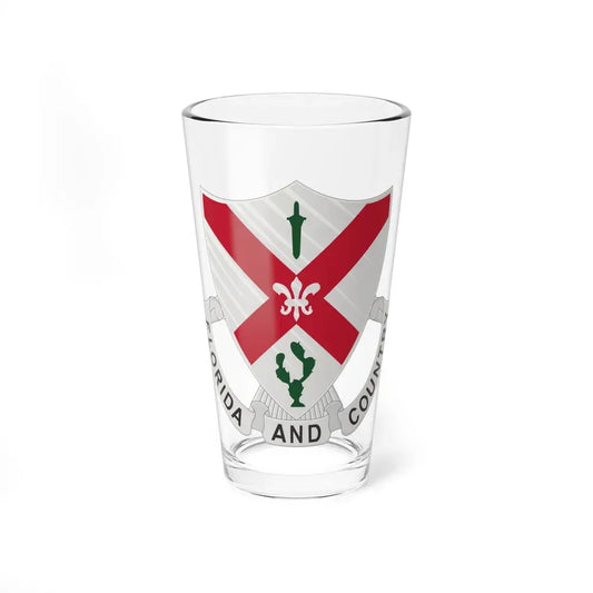 124th Infantry Regiment (U.S. Army) Pint Glass 16oz 16oz - Go Mug Yourself
