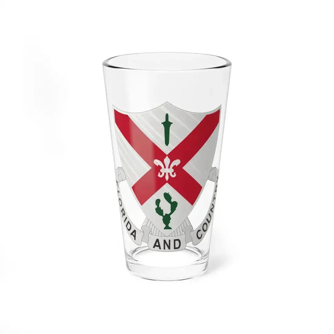 124th Infantry Regiment (U.S. Army) Pint Glass 16oz - Go Mug Yourself
