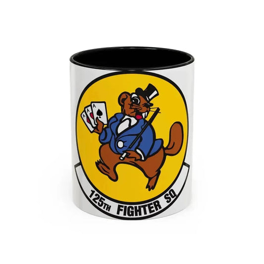 125 Fighter Squadron (U.S. Air Force) Accent Coffee Mug 11oz Black - Go Mug Yourself