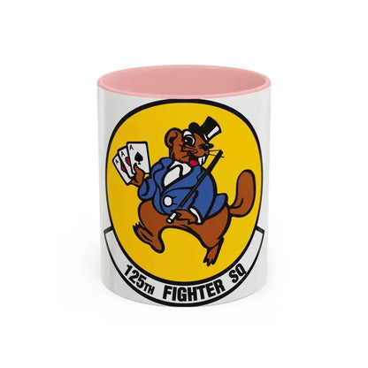 125 Fighter Squadron (U.S. Air Force) Accent Coffee Mug 11oz Pink - Go Mug Yourself