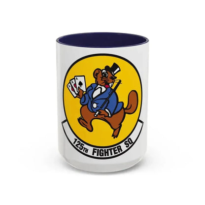 125 Fighter Squadron (U.S. Air Force) Accent Coffee Mug 15oz Navy - Go Mug Yourself