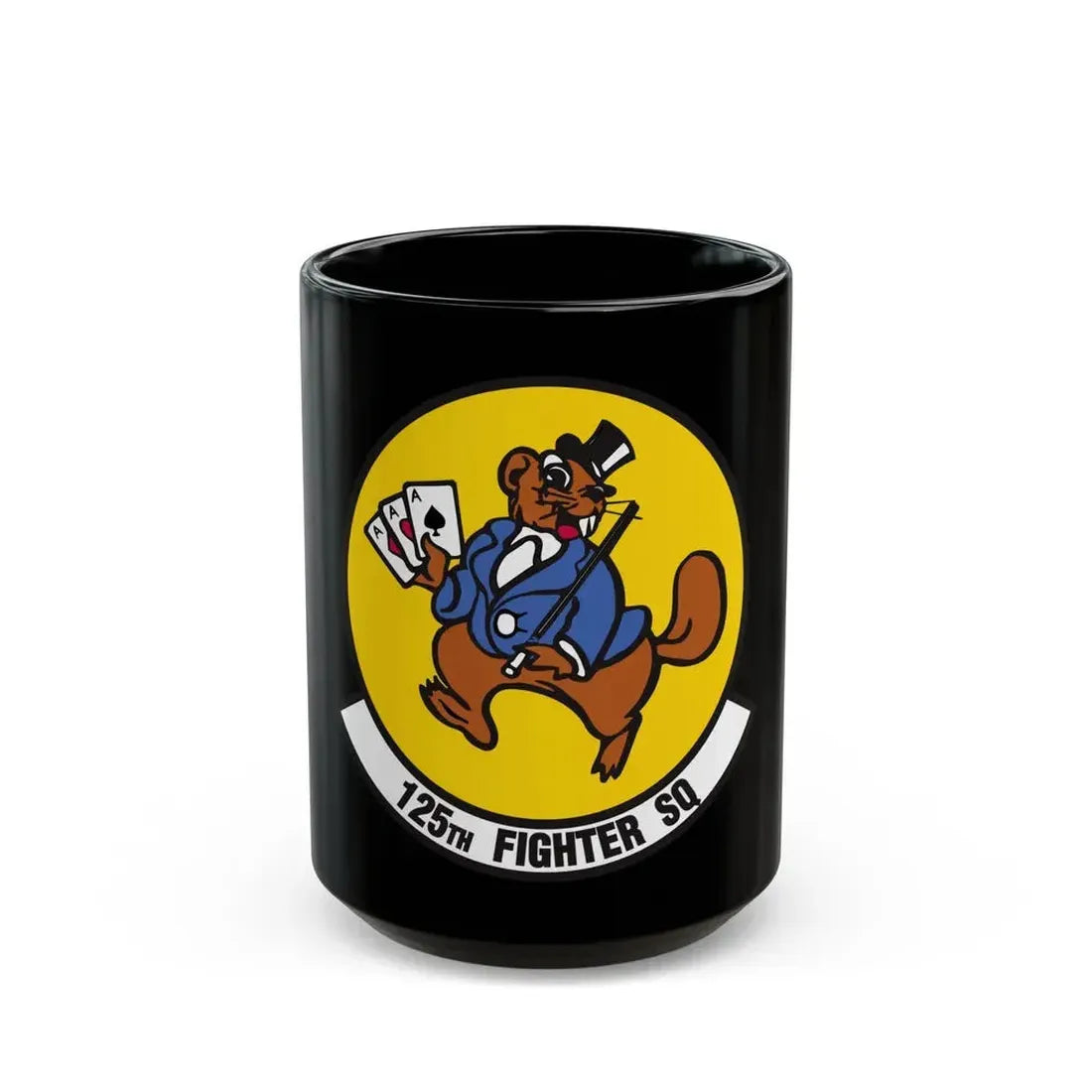125 Fighter Squadron (U.S. Air Force) Black Coffee Mug 15oz - Go Mug Yourself